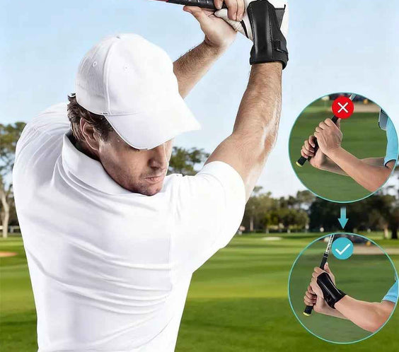 Golf Wrist Brace, Adjustable Wrist Training Aid for Correct Swing Posture - North Fairways