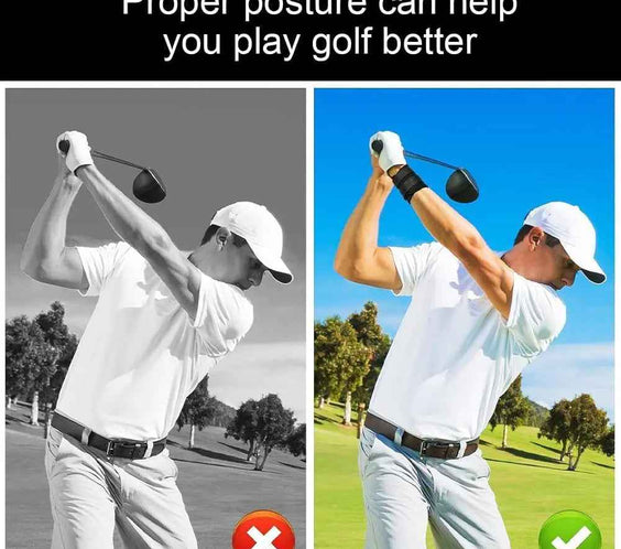 Golf Wrist Brace, Adjustable Wrist Training Aid for Correct Swing Posture - North Fairways