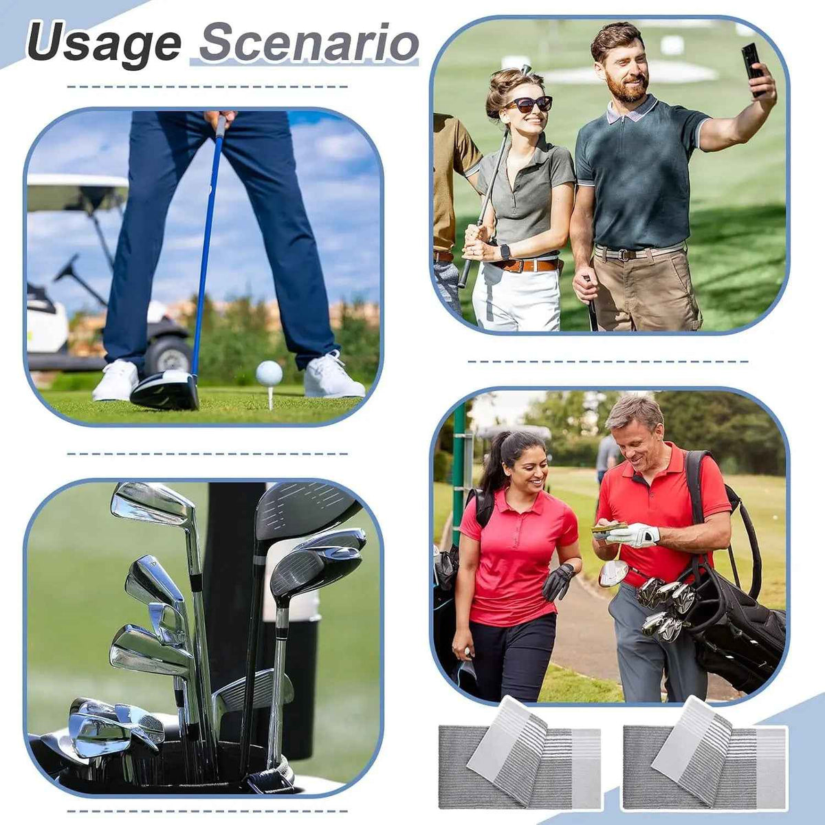 Large Golf Caddy Towel 22X42 - North Fairways