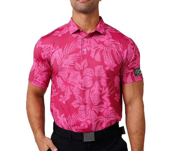 Mens Printed Golf Polo Shirt - North Fairways