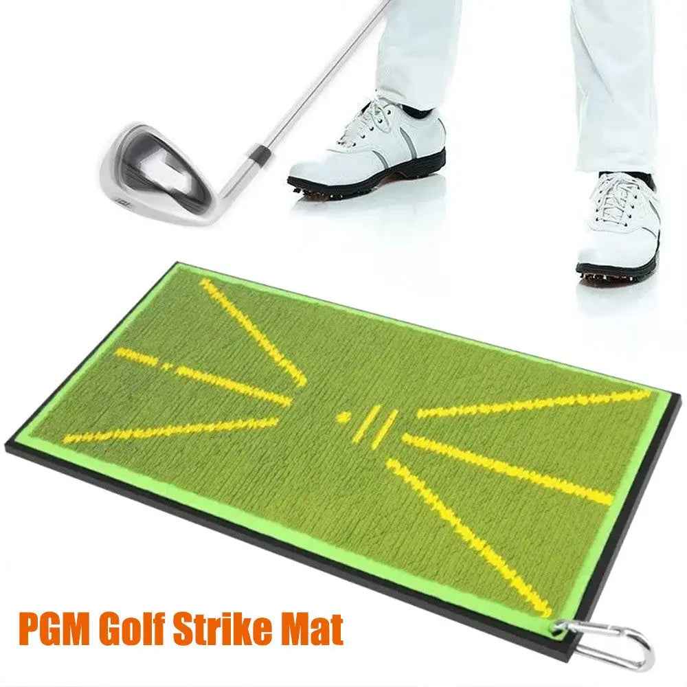 PGM Golf Hitting Strike Mat Training Aid Impact Divot Board Swing Practice Gift - North Fairways